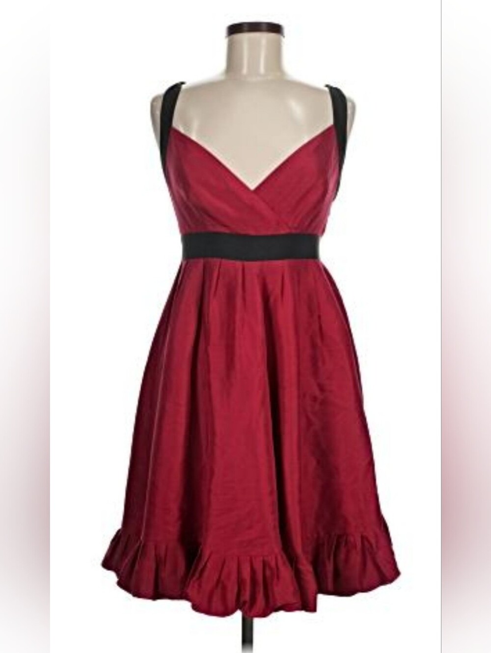 Ted Baker Classic Red Dress with Black Accents